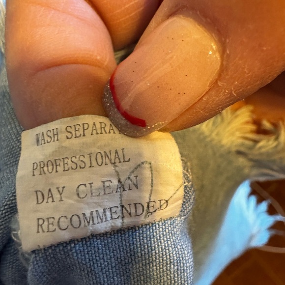 Zilcremo Women Denim Button Down Shirt Dress Long Sleeve Distressed Jean Sz L - Picture 10 of 15